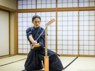 Iaido is a Japanese martial art that focuses on the precise, controlled movements of drawing and sheathing a sword (katana) and the ability to respond if attacked