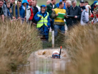 Bog snorkeling, where competitors navigate through the murky waters of a peat bog, is enjoyed by participants and spectators alike who enjoy its light-hearted and unconventional nature