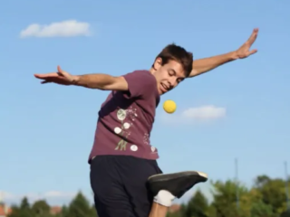 Footbagging is a dynamic and skillful sport where players use their feet to perform dazzling tricks and keep a small weighted bag aloft, combining athleticism, creativity, and coordination